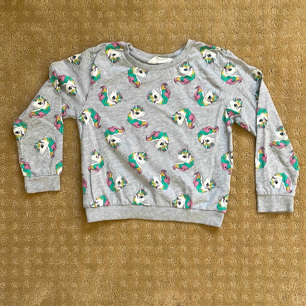 H&M Unicorn Print Sweater